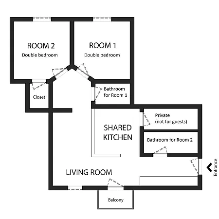 Colors Guest House Budapest Budapeşte